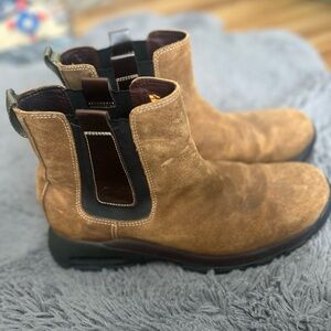 Brown Suede Ankle Boots